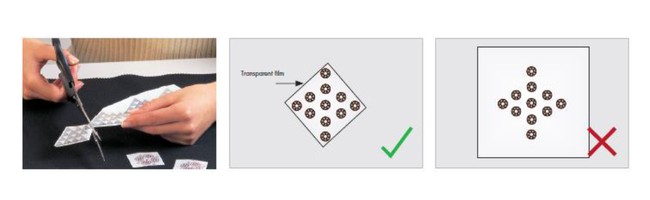 Comment appliquer les motifs strass Hotfix sur du tissu? : Etape 2