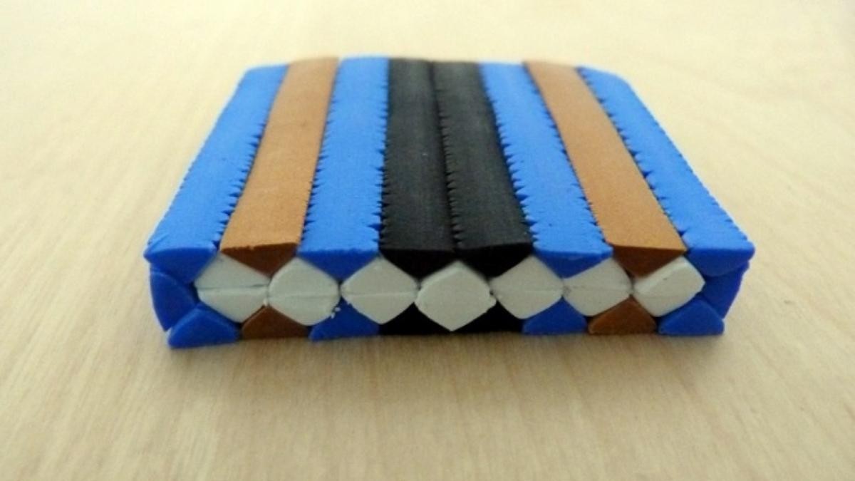 Comment réaliser une cane géométrique avec de la pâte polymère ? : Etape 3