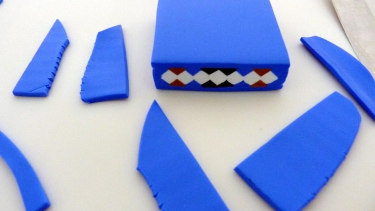 Comment réaliser une cane géométrique avec de la pâte polymère ? : Etape 4