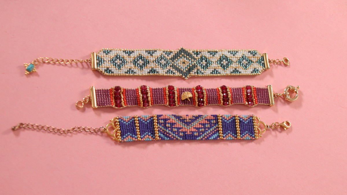 Schéma Choisir ses perles pour tissage sur métier à tisser Schéma Choisir ses perles pour tissage sur métier à tisser