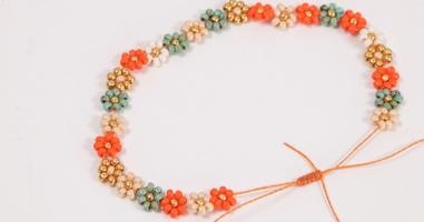 Schéma Comment faire une fleur marguerite en perle de rocaille ?