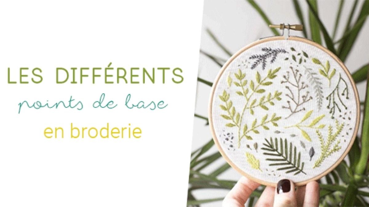 Les différents points de base en broderie