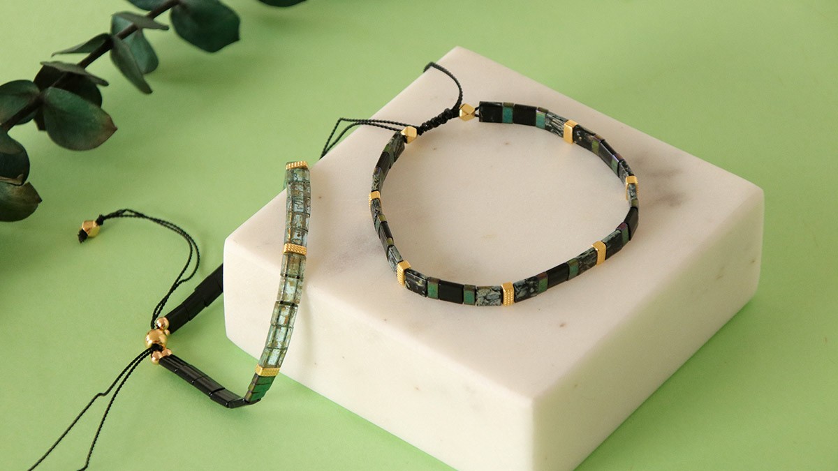 Schéma Saison automne - Leçon 1 : Bracelet perles Miyuki Tila avec noeud coulissant Schéma Saison automne - Leçon 1 : Bracelet perles Miyuki Tila avec noeud coulissant