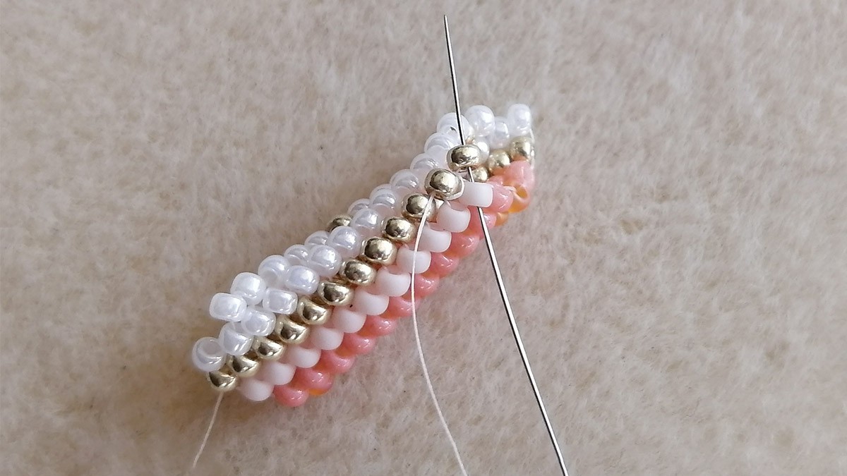 Apprendre la technique du tissage Peytwist : Etape 4