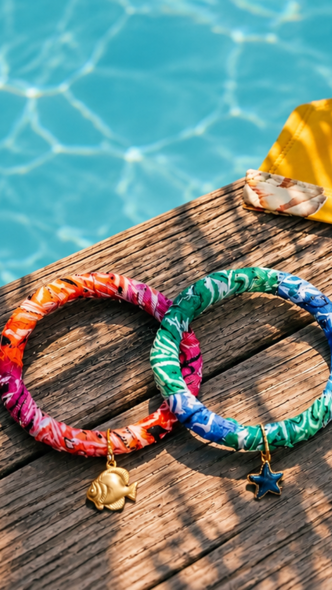 Schéma 4 idées de bijoux de plage à faire soi-même