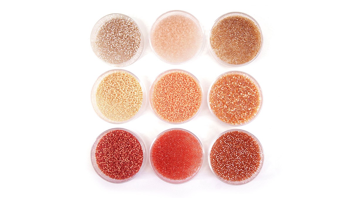 Schéma Perles Miyuki Delica couleur pêche