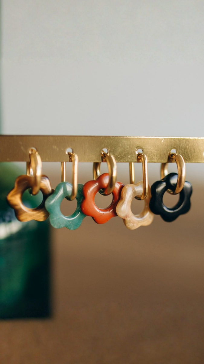 Schéma Comment fabriquer des boucles d'oreilles fleurs ?