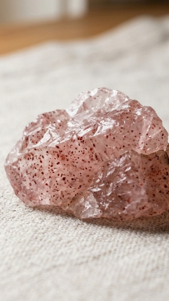 Schéma Le Strawberry Quartz (ou Quartz Fraise) : bienfaits et propriétés