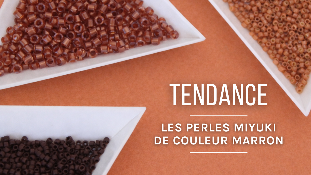 Schéma Couleur tendance : perles Miyuki Delica marron Schéma Couleur tendance : perles Miyuki Delica marron