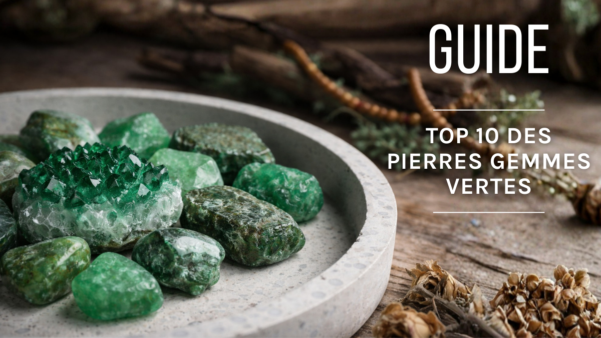 Schéma Top 10 des pierres naturelles vertes pour vos bijoux