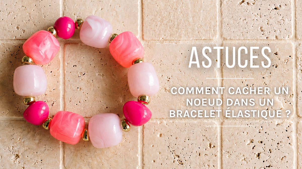 Schéma Cacher un nœud dans un bracelet élastique : 3 astuces
