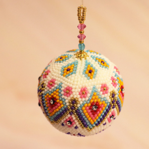 DIY tissage perle pour boule de No&euml;l