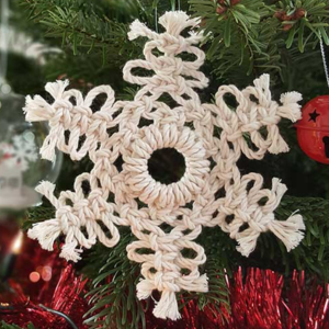 &eacute;toile en macram&eacute; DIY pour sapin de No&euml;l
