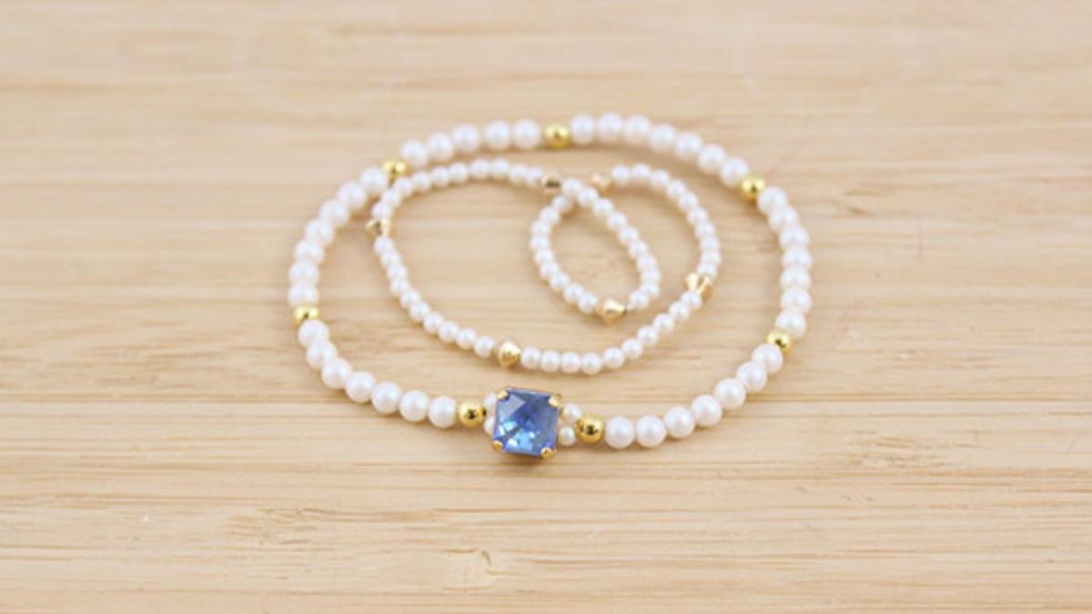 Bracelet élastique perles nacrées PureCrystal