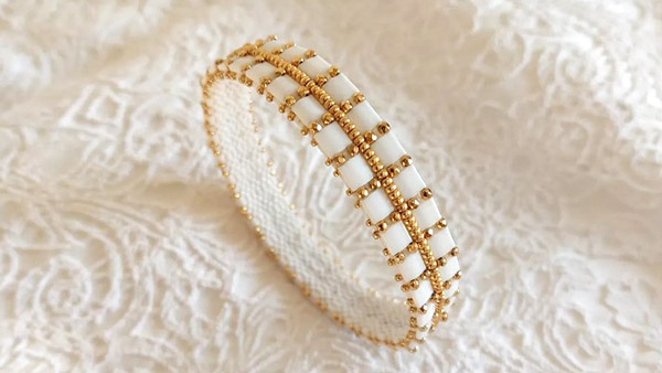 bracelet tiss&eacute; miyuki delica et tila