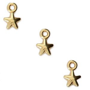 breloque &eacute;toile dor&eacute;e