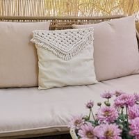 coussin macramé