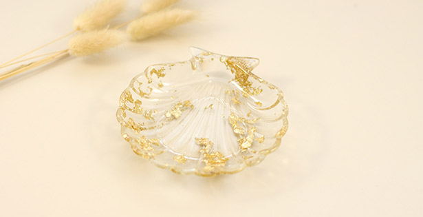 coupelle coquillage en resine epoxy