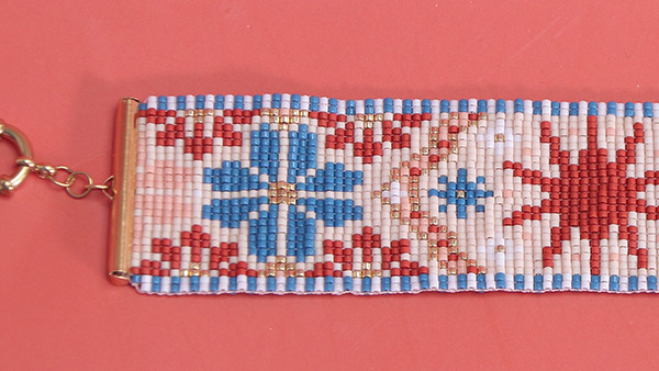 Bracelet métier à tisser soleil