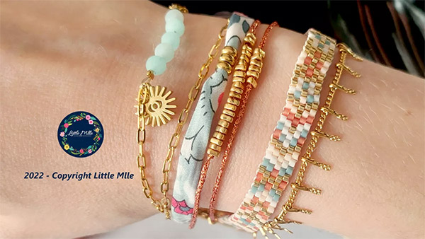 bracelet fin en miyuki de little mlle