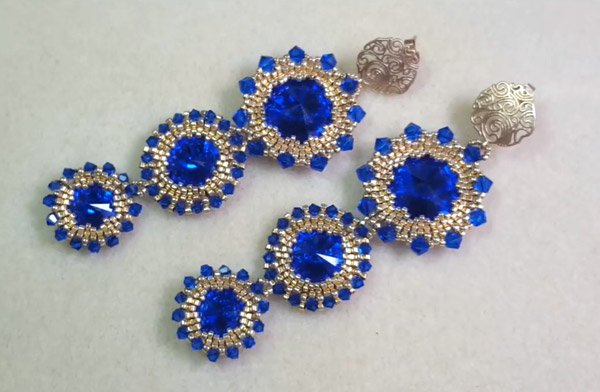 boucles d'oreilles cabochons purecrystal