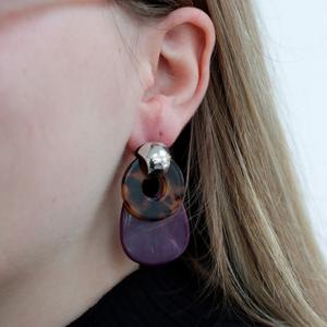 boucles oreilles acryliques