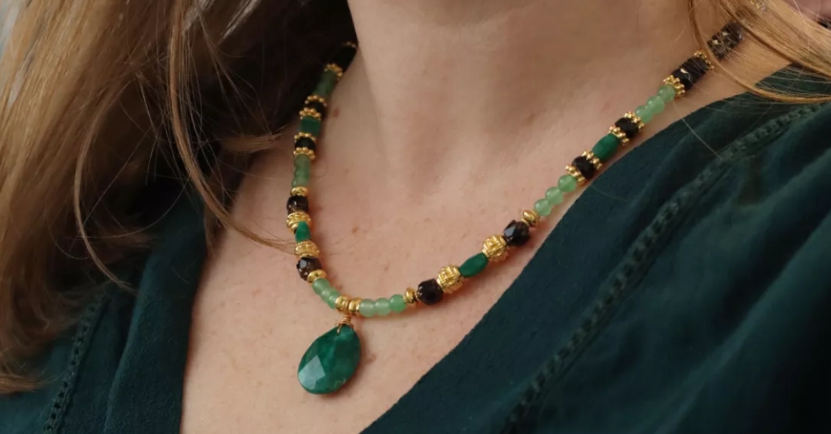 collier aventurine