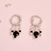 boucles oreilles onyx