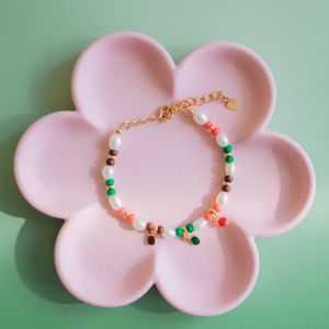 bracelet fermoir anneau &agrave; ressort