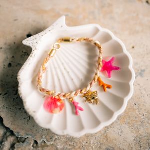 bracelet charms fermoir &agrave; ressort
