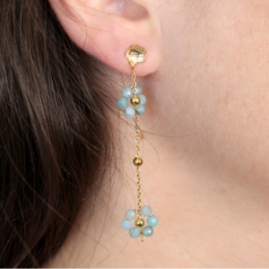 Boucles d'oreilles fleur