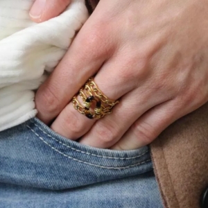 bague chaine gros maillon