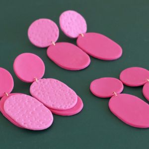 Boucles d'oreilles en p&acirc;te fimo pour d&eacute;butant