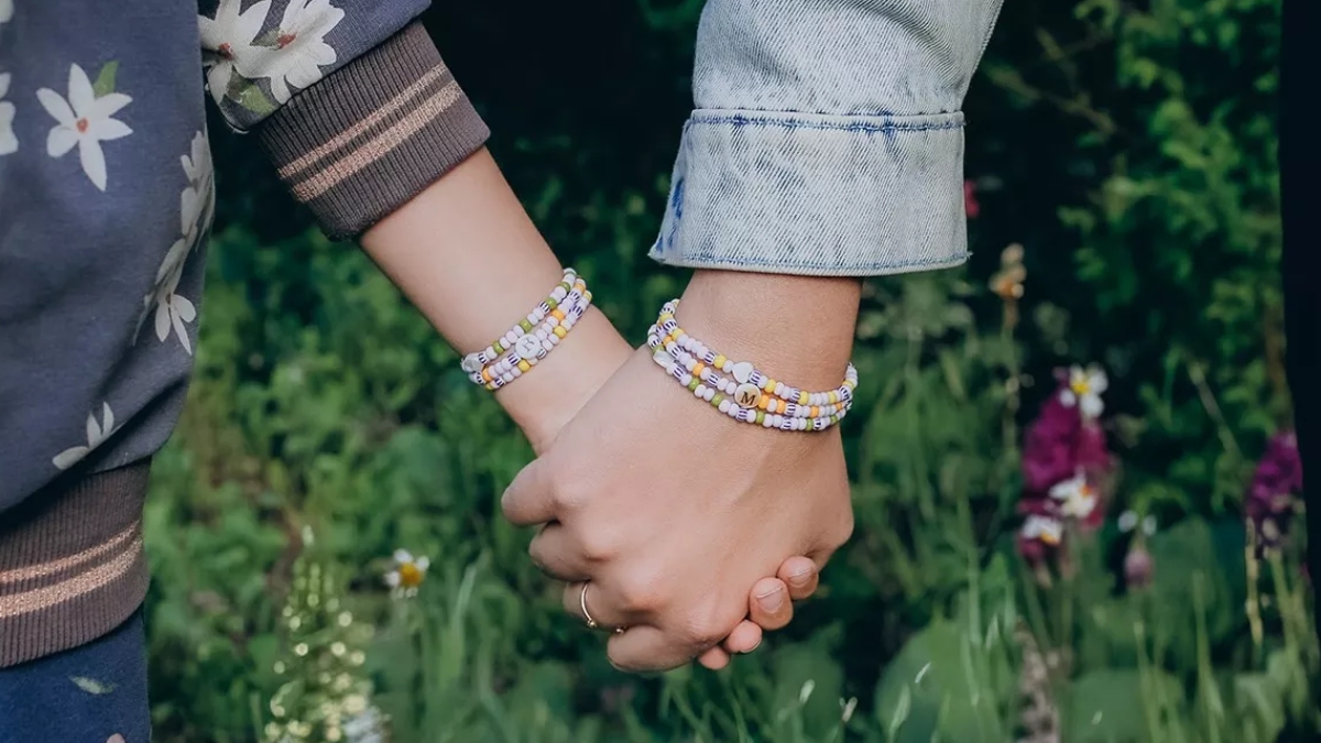 Bracelet mère-fille en perles