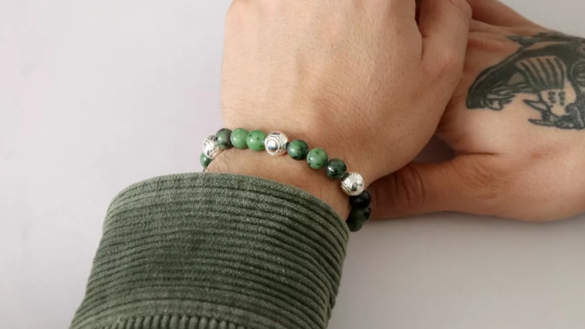 bracelet homme perle pierre naturelle