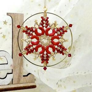 &eacute;toile de noel en perles