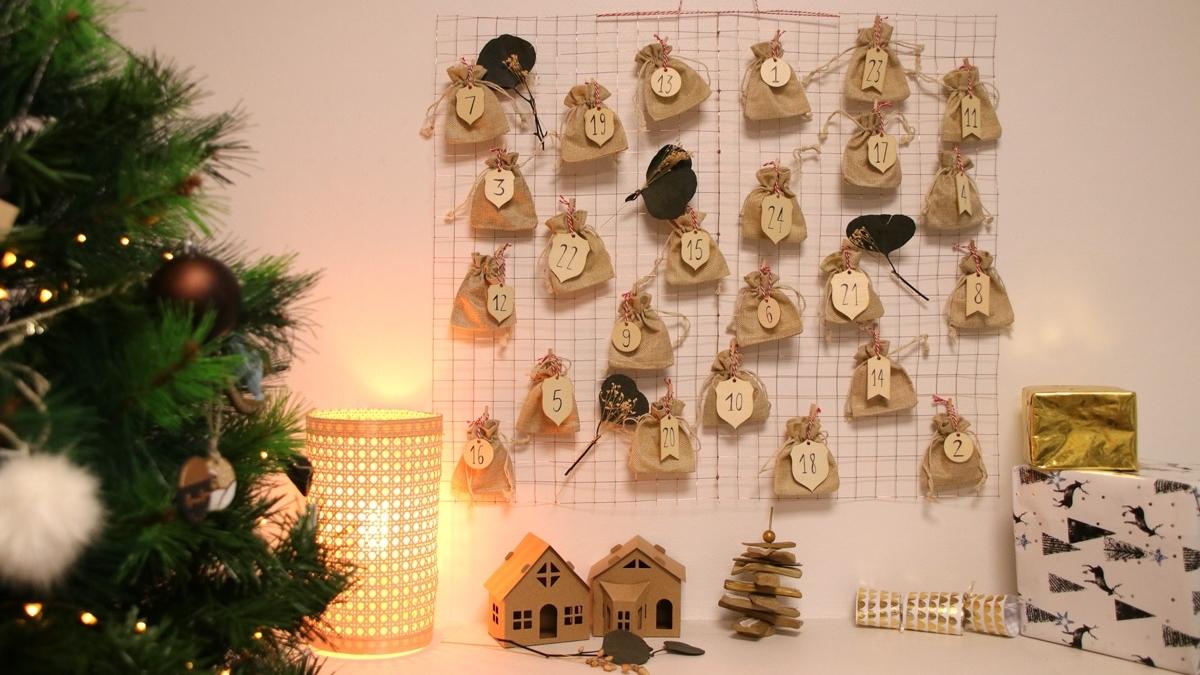 calendrier de l'avent tissu