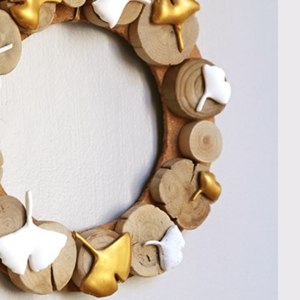 couronne de noel pâte polymère