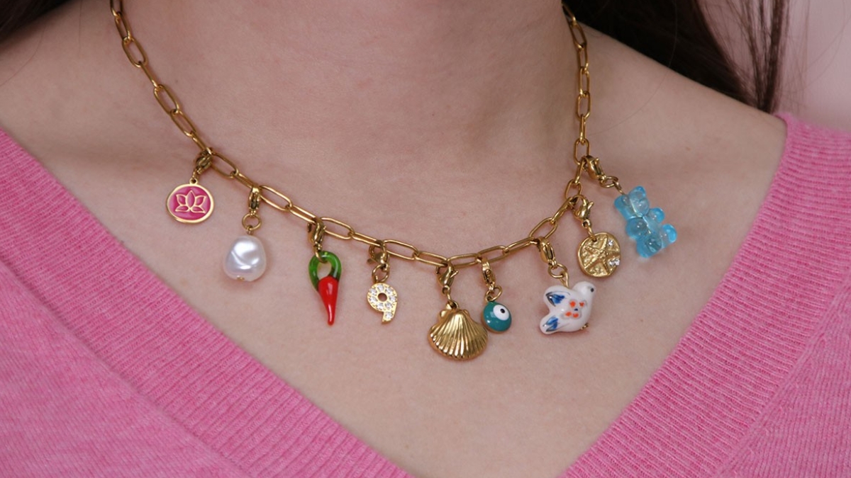 collier breloques personnalis&eacute;es