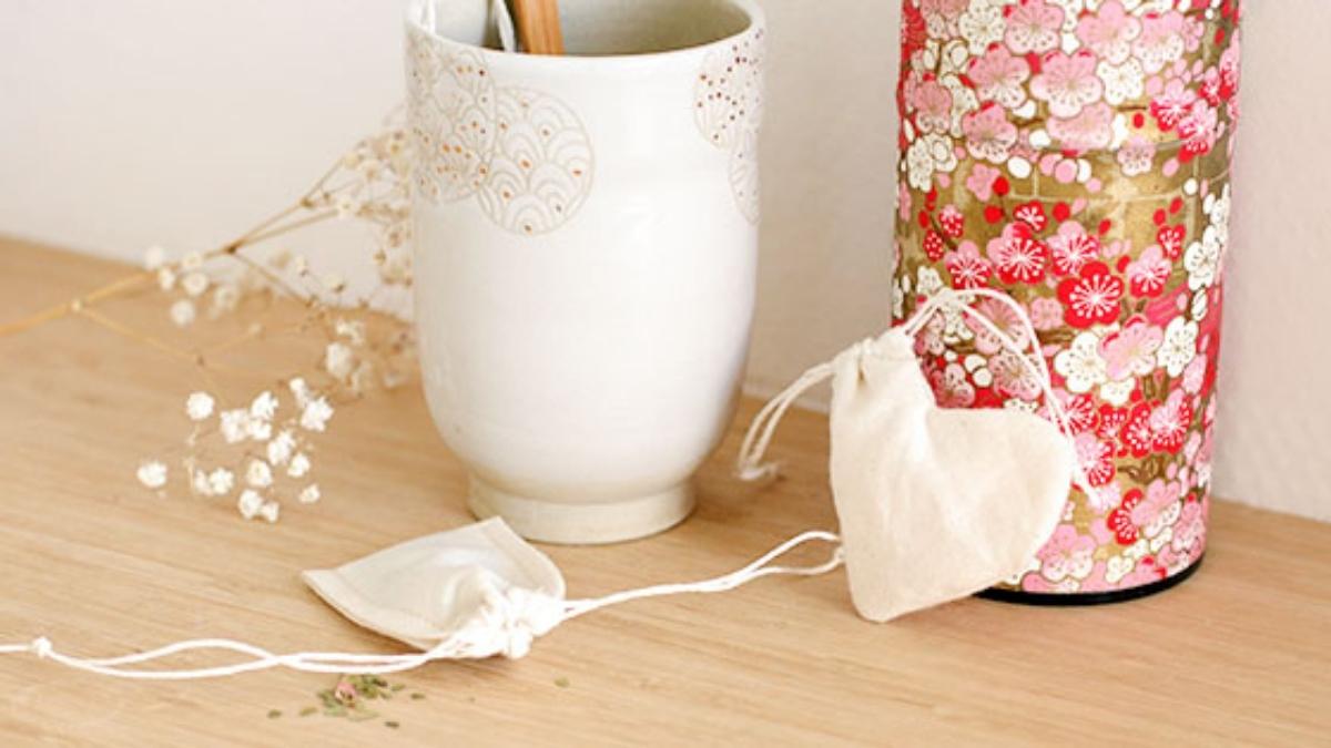 DIY Sachet de thé réutilisable en coton bio - Perles & Co