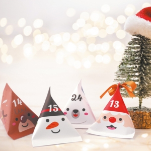 calendrier de l'avent personnages de noel