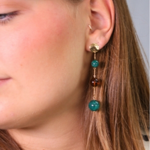 boucles d'oreilles perles