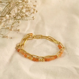 bracelet pierre cornaline