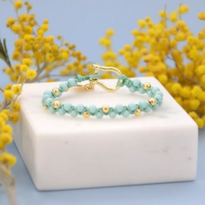 bracelet macram&eacute; zigzag