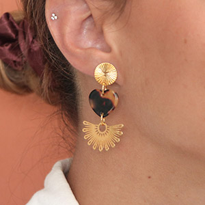 boucles d'oreilles léopard