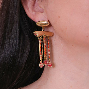 boucles d'oreilles strass