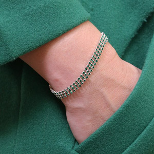 bracelet chaînes strass