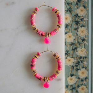 boucles d'oreilles en Régalite teintée