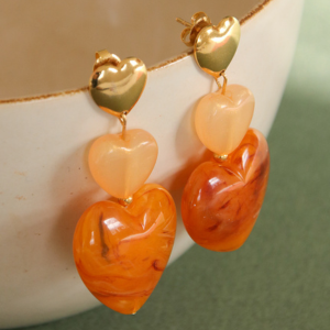 boucles d'oreilles coeur - tendance 2025 2026 automne hiver