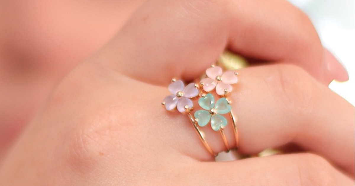bague fleur